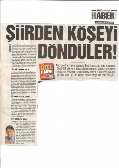 Şiirden Köşeyi Döndüler - Türkiye Gazetesi I 2011