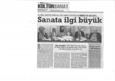 Sanata İlgi Büyük - Türkiye Gazetesi I 2011