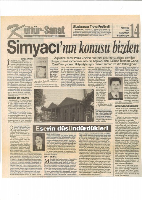 Simyacının Konusu Bizden