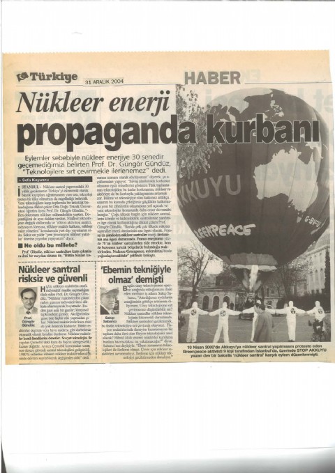 Nükleer Enerji Propaganda Kurbanı