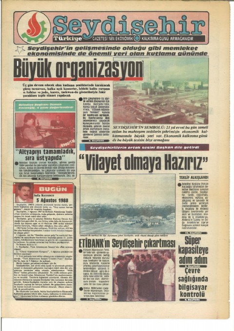 Bugün - Seydişehir Postası I 1988