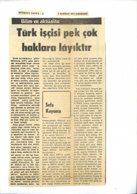 TÜRK İŞÇİSİ PEK ÇOK HAKLARA LAYIKTIR!!!