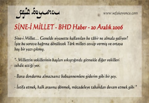 SİNE-İ MİLLET