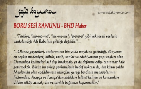 BORU SESİ KANUNU