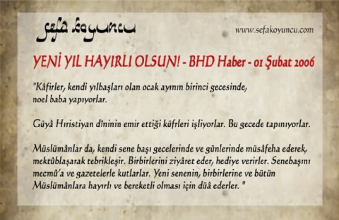 YENİ YIL HAYIRLI OLSUN!