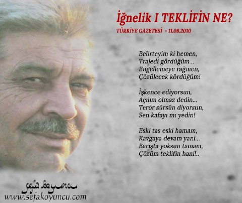 TEKLİFİN NE?