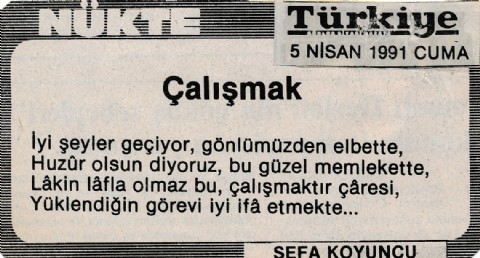 ÇALIŞMAK