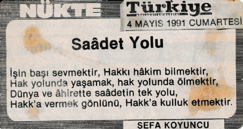 SAADET YOLU